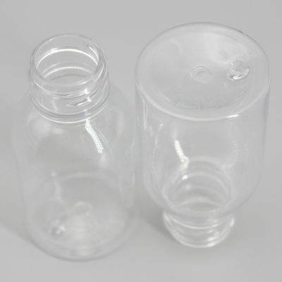 30ml PET Clear Plastic Bottle Mini Round Travel Lotion Essence Spray Cosmetic Packaging Bottle 1oz Small Sample Pocket B