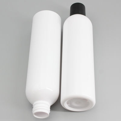 230ml White PET Round Spray Bottle Cylinder Plastic Screw Cap Bottle Clear Lotion Bottle Cosmetic Packaging Supplier