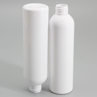 230ml White PET Round Spray Bottle Cylinder Plastic Screw Cap Bottle Clear Lotion Bottle Cosmetic Packaging Supplier