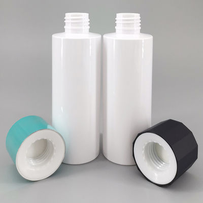 150ml White PET Cosmetic Bottle Cylinder Plastic Bottle Lotion Cream Beauty Liquid Skincare Bottle Many Cap Choice